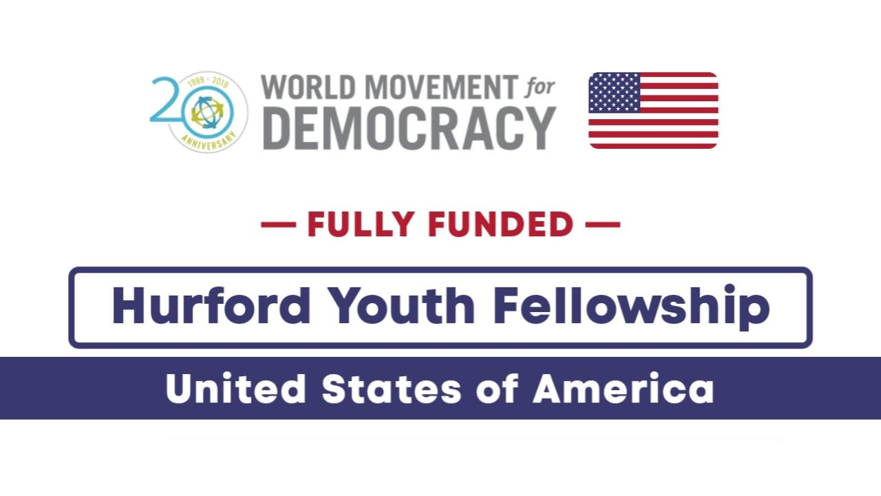 Hurford Youth Fellowship 2025 in USA | Fully Funded